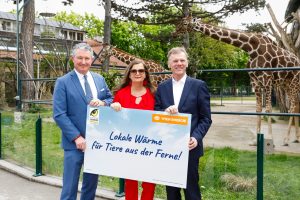 Im Tiergarten kommt die Wärme aus der Ferne