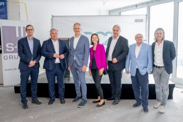 DC2 in der Donaustadt: Gleichenfeier für neuen Megaturm